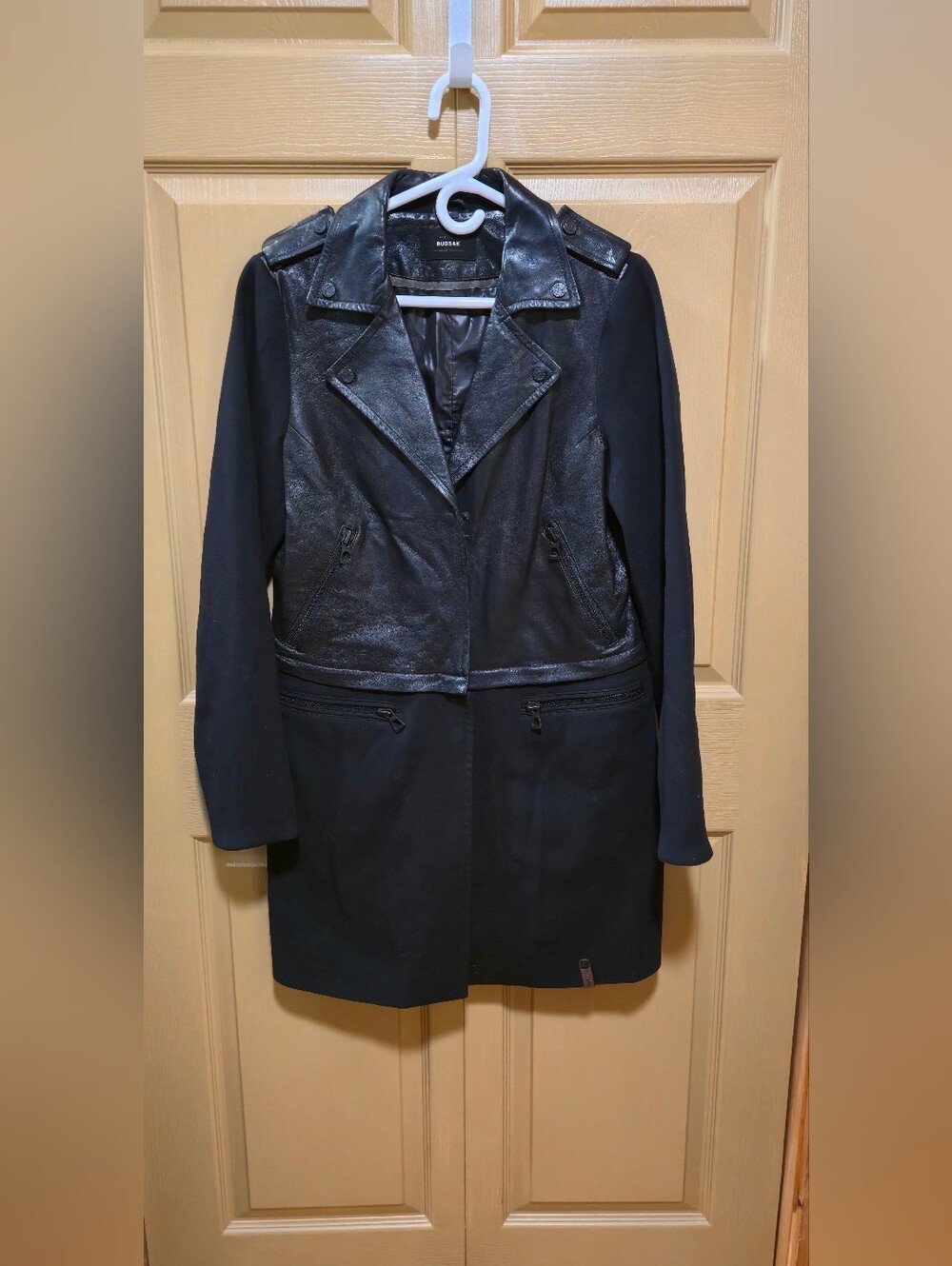 Rudsak Size Large Convertable Length Leather Jacket